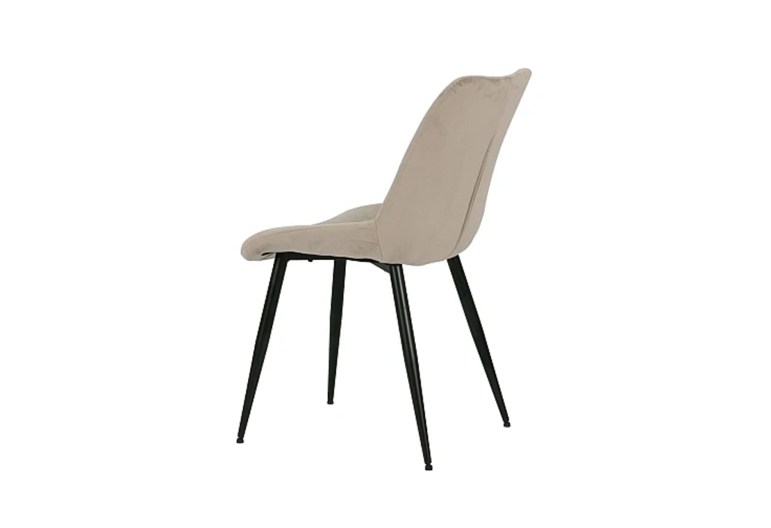 Трапезен стол К-351 - бежово/черно