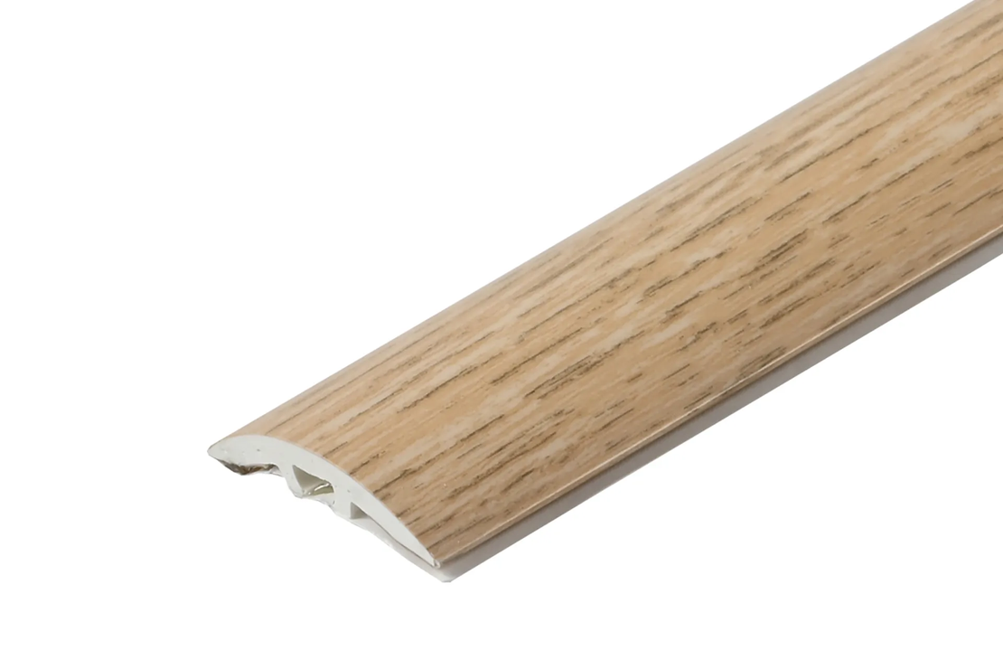 PVC Лайстна преходна с ламинирано фолио 30мм 180см самозалепваща/скрит монтаж – дървесни декори