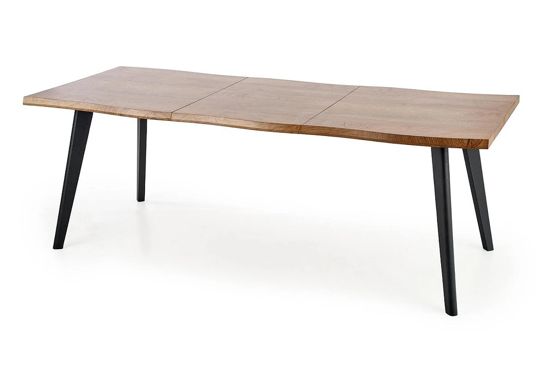 Трапезна маса DICKSON 120 разтегателна - натурален дъб/черно