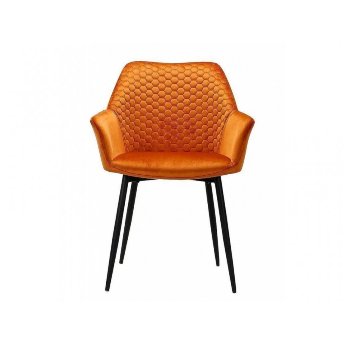 Трапезен стол К-329 - оранжево/черно