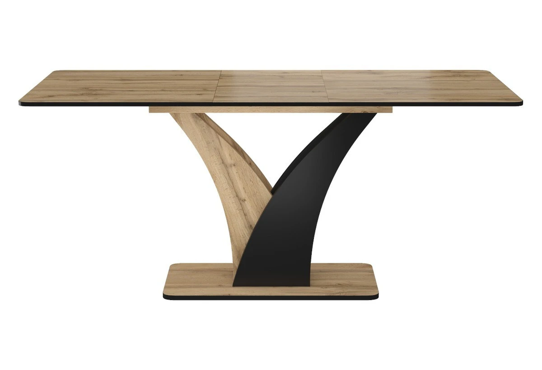 Трапезна маса NEPTUN разтегателна - дъб артисан/черно