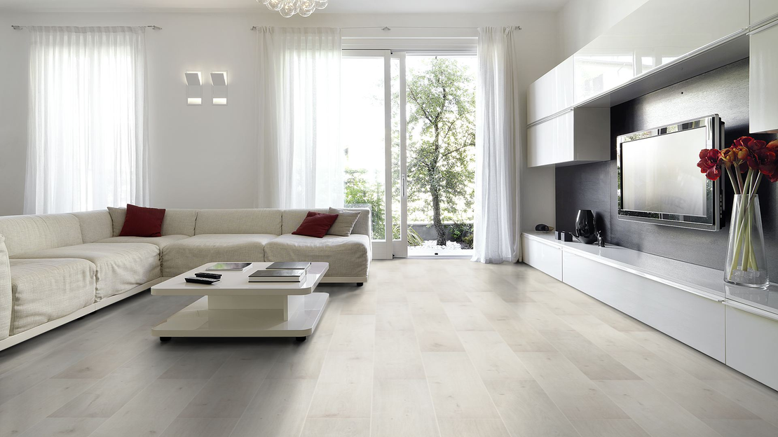 Ламиниран паркет Бял дъб AC4/32 - 8мм / 52352