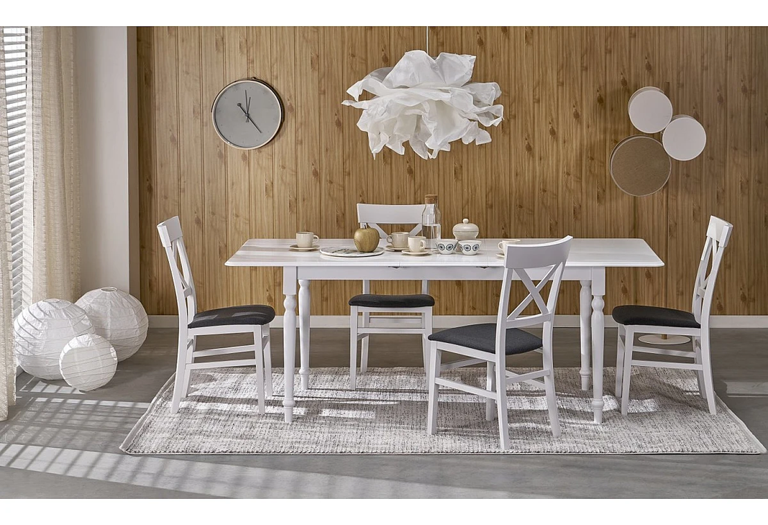 Трапезна маса NELSON разтегателна - бял