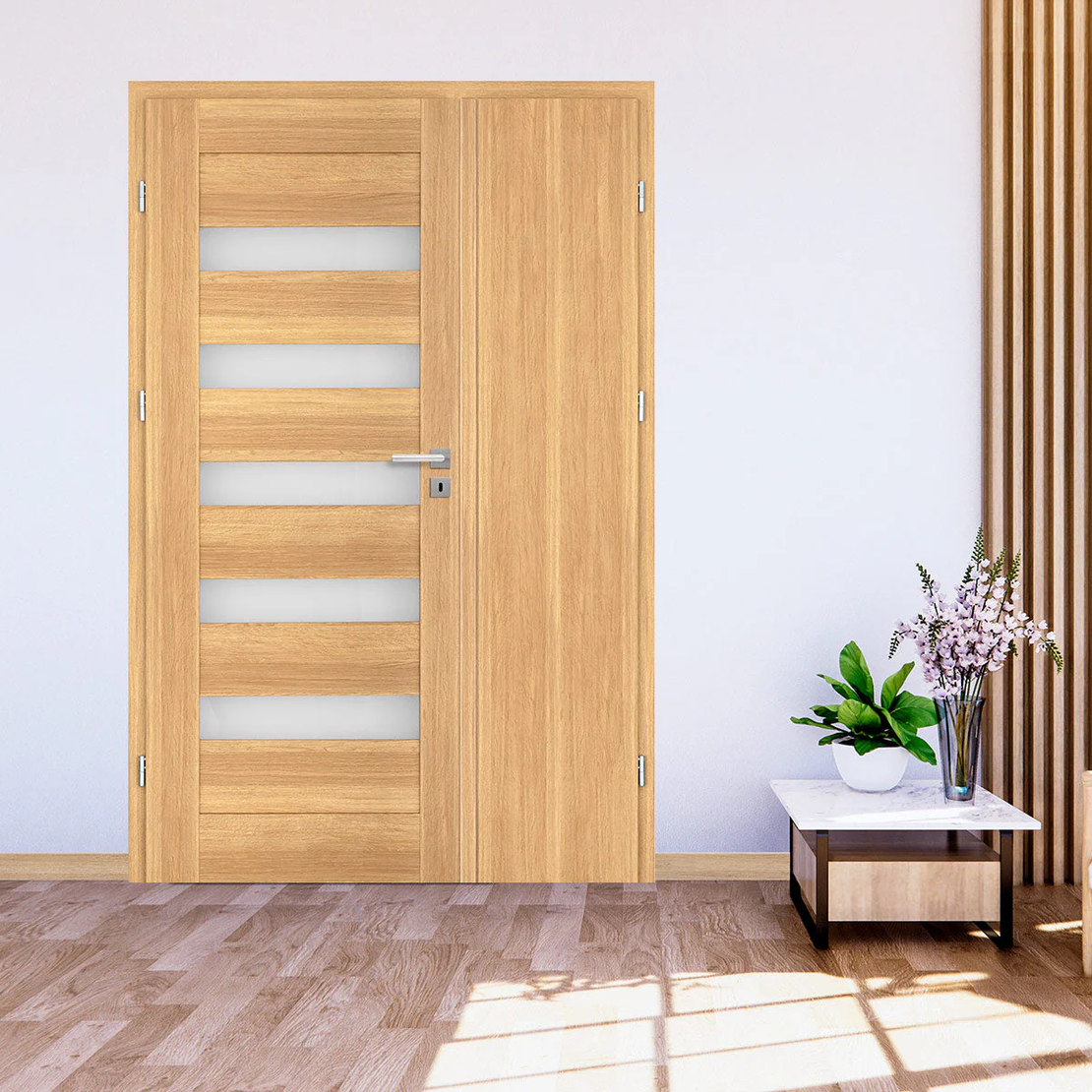 Двукрили врати - с пасивно плътно крило