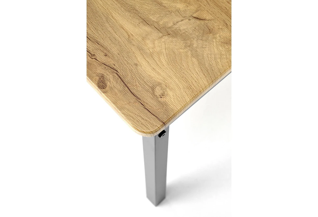 Комплект MILTON маса с 4 стола - натурално/черно