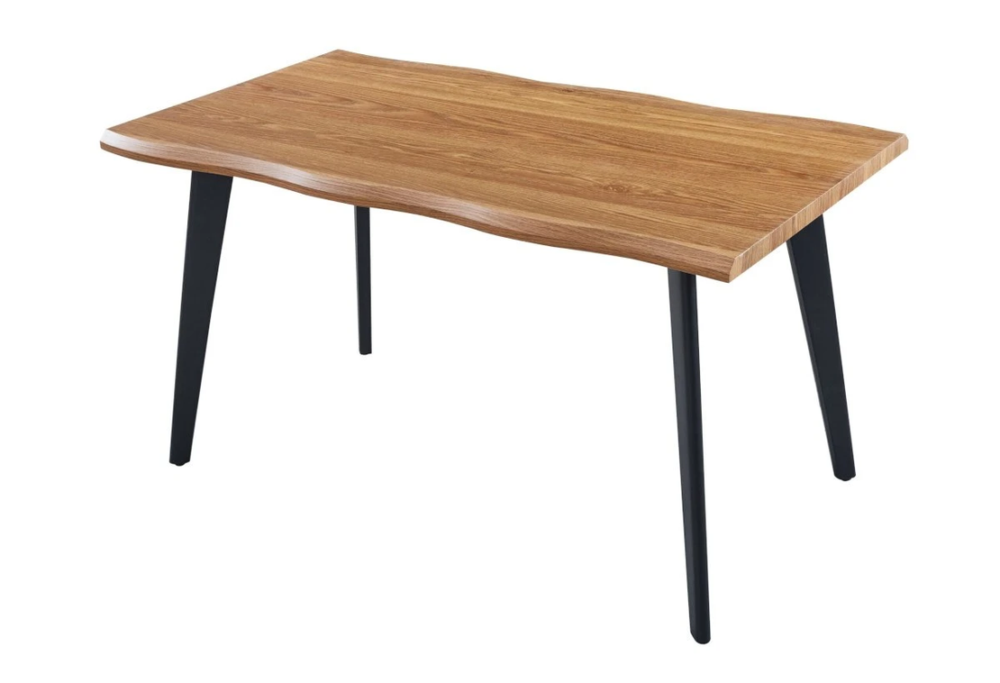 Трапезна маса VICTOR - дъб кендъл/черно