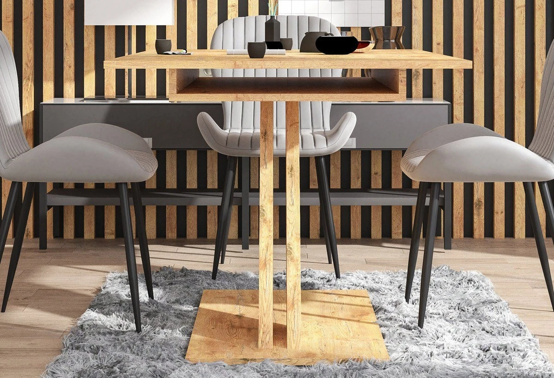 Трапезна маса XARELTO разтегателна - дъб ланселот/бяло