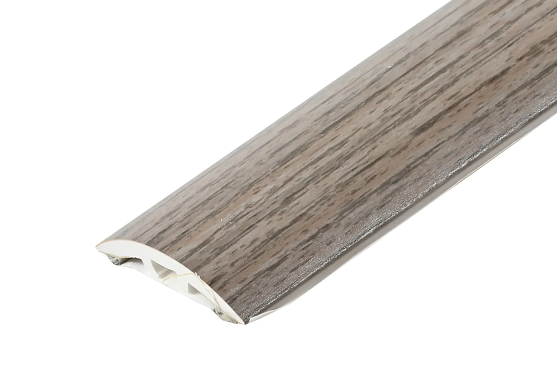 PVC Лайстна преходна с ламинирано фолио 30мм 180см самозалепваща/скрит монтаж – дървесни декори