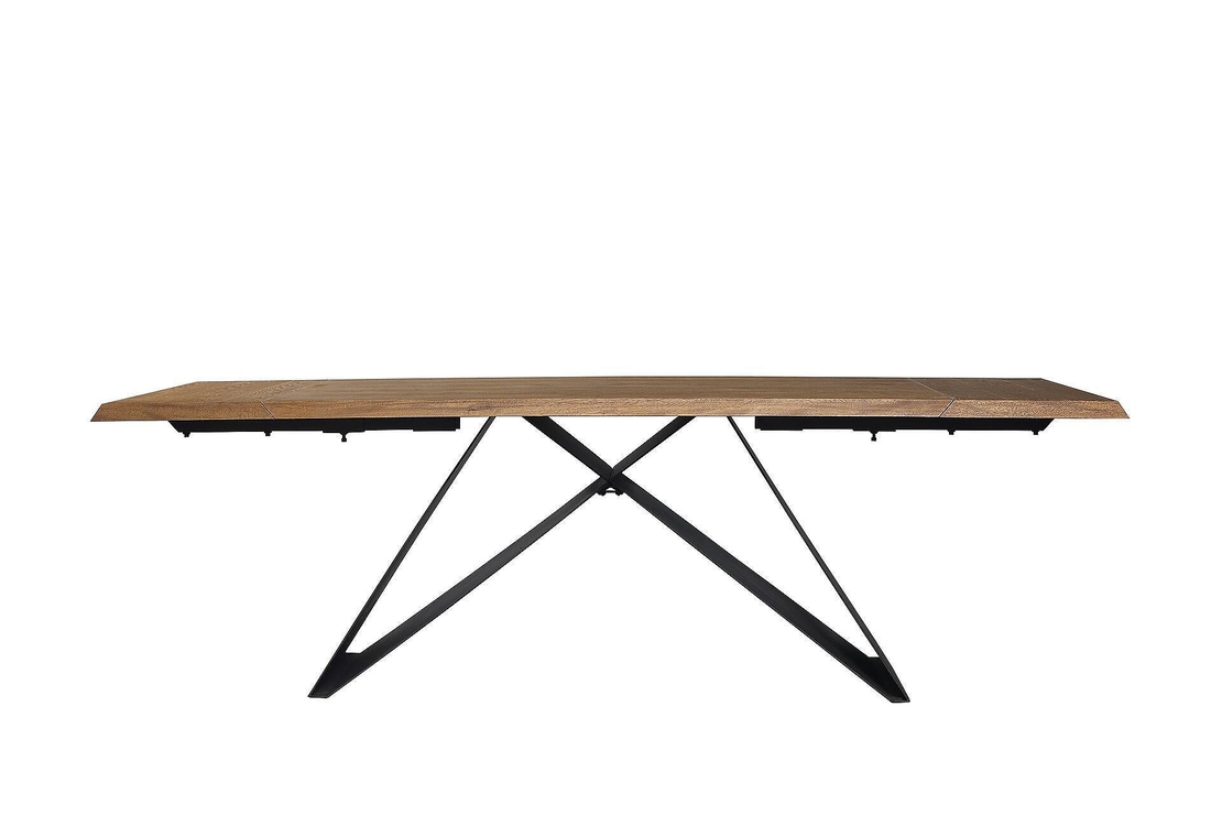 Трапезна маса GRIGOR разтегателна - орех/черно