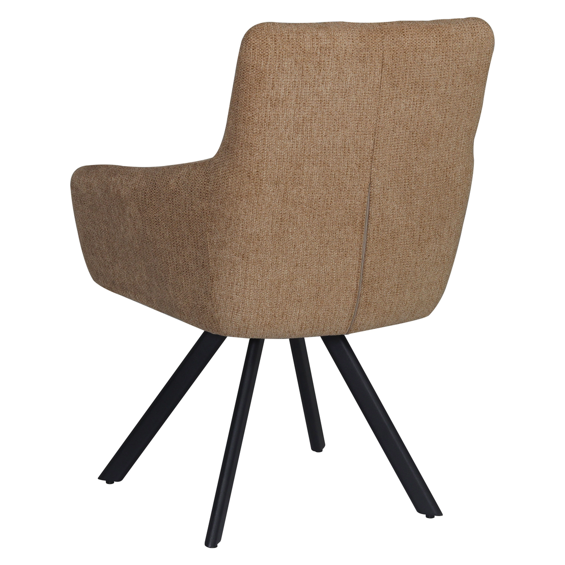 Трапезен стол BATU - светло кафяво/черно