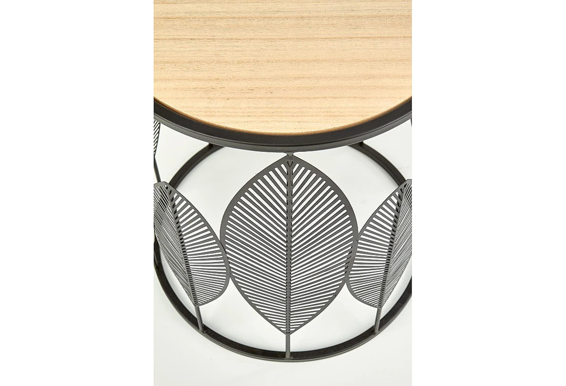 Комплект 2 холни маси FOLLA кръгли - 2 цвята