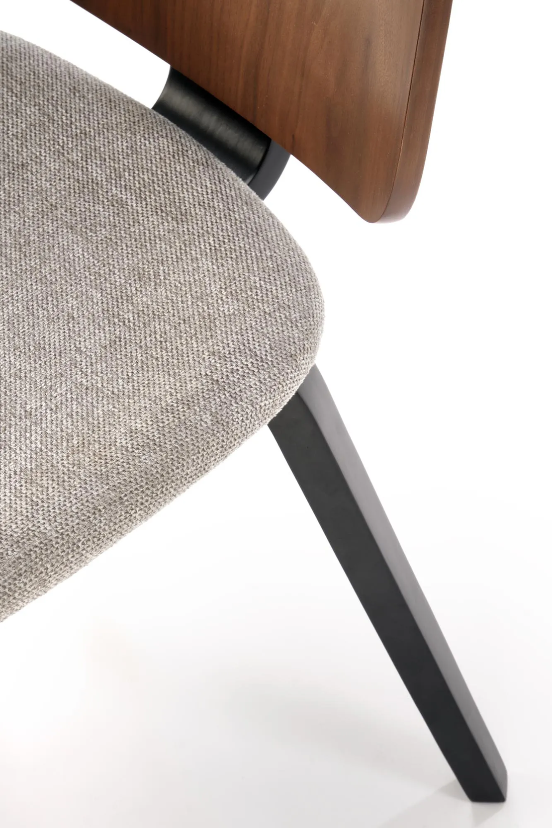 Трапезен стол К-563 - орех/сиво/черно