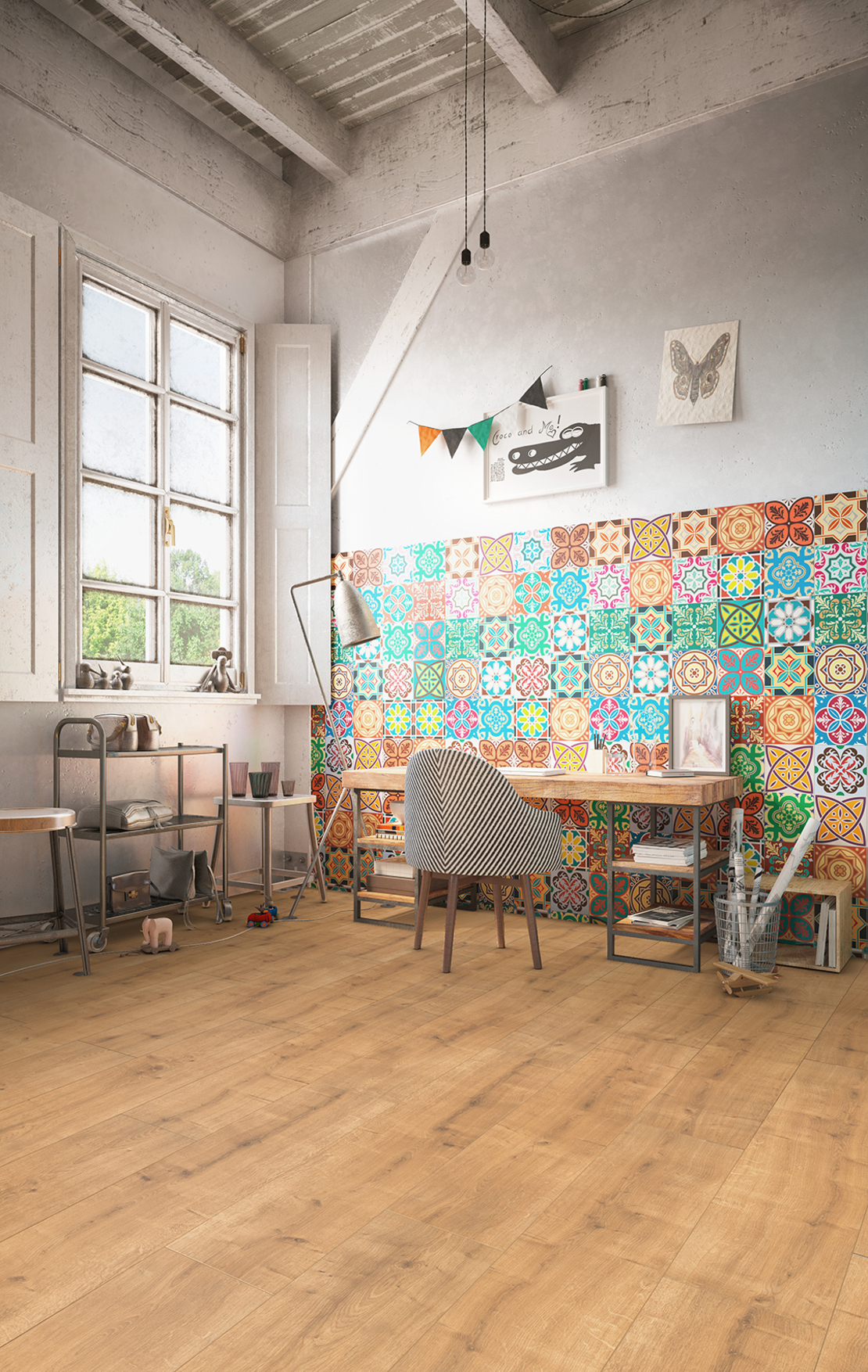 Ламиниран паркет Дъб Медисън AC5/32 - 7мм / 62905