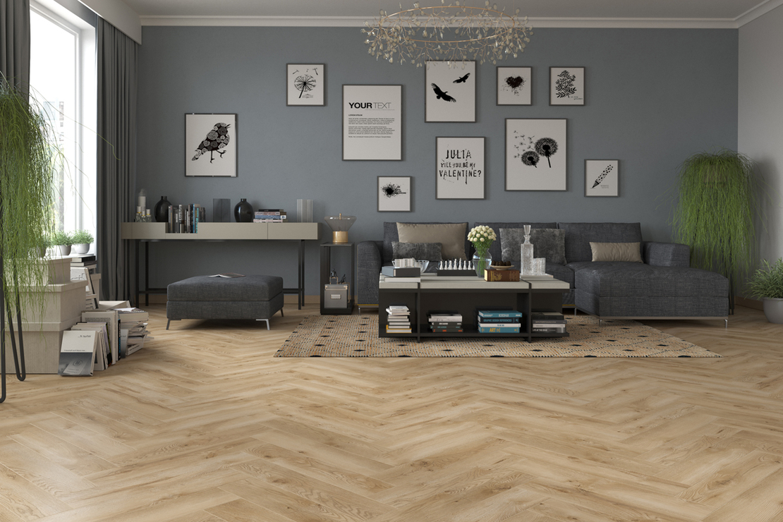 Ламиниран паркет Дъб Орпеса АC5/32 - 8мм рибя кост / 63266