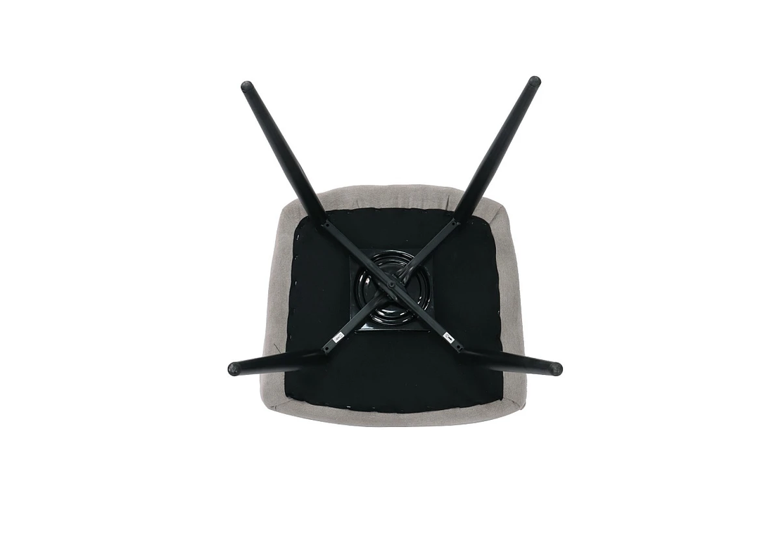 Трапезен стол К-350 - светлобежово-сиво/черно