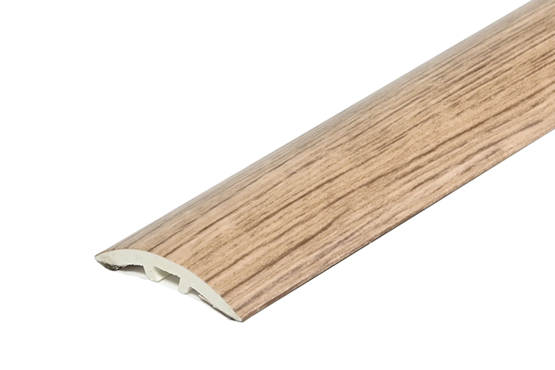 PVC Лайстна преходна с ламинирано фолио 30мм 180см самозалепваща/скрит монтаж – дървесни декори