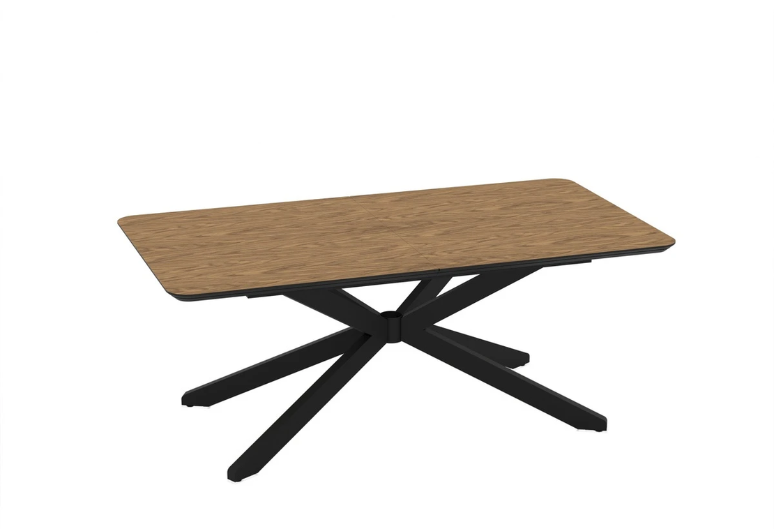 Трапезна маса MONA разтегателна - меден дъб/черно