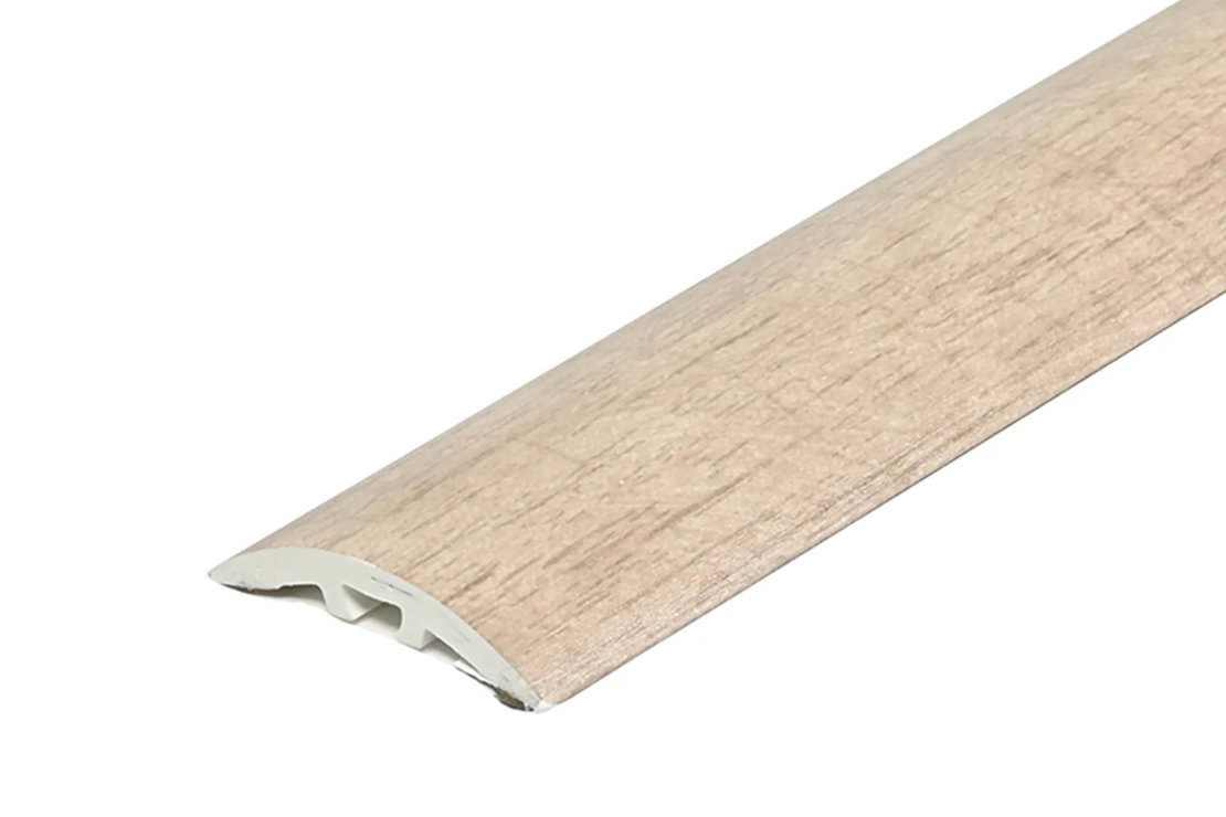 PVC Лайстна преходна с ламинирано фолио 30мм 180см самозалепваща/скрит монтаж – дървесни декори