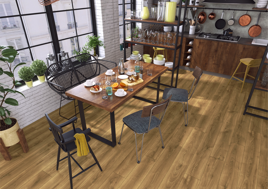 Ламиниран паркет Дъб Фуриозо AC5/33 12mm 72h Aqua Zero / 40434