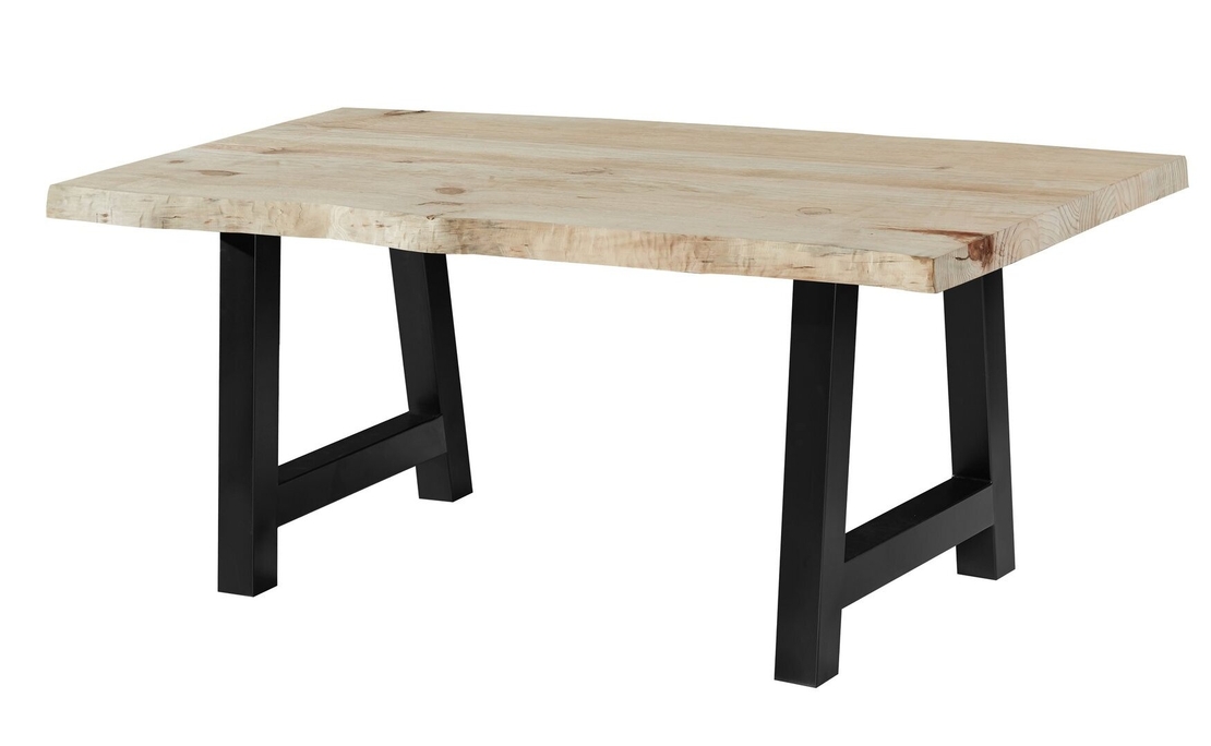 Трапезна маса PATRIK - натурално/черно