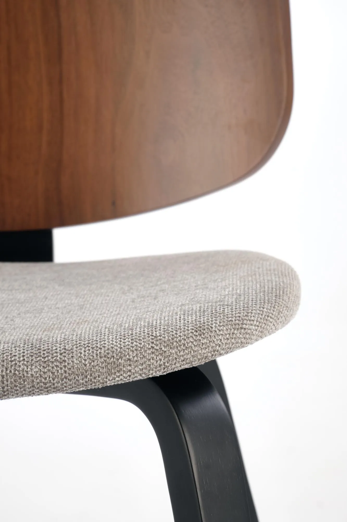 Трапезен стол К-563 - орех/сиво/черно