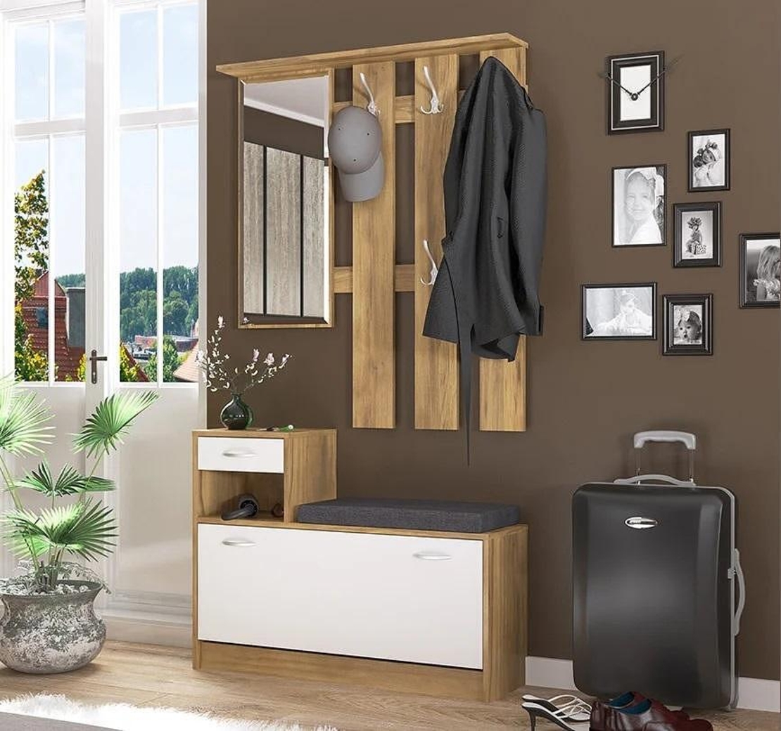 Портманто ORION дъб барок/бяло мат