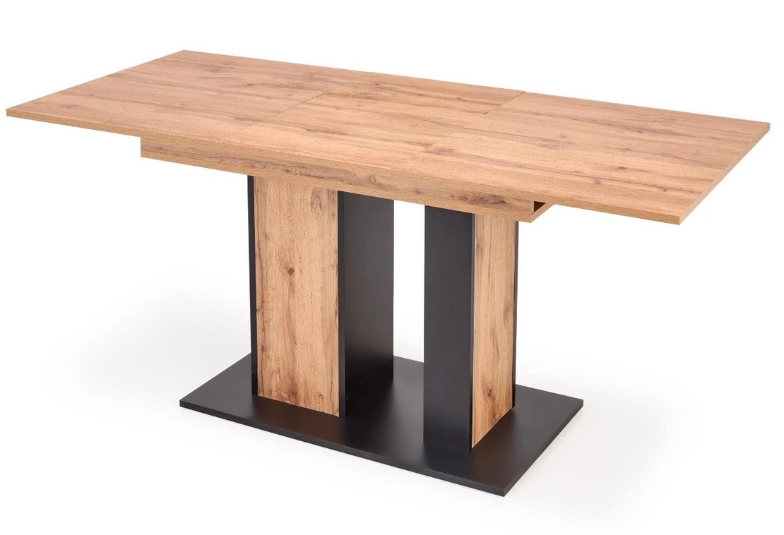 Трапезна маса DOLOMIT разтегателна - дъб вотан/черно