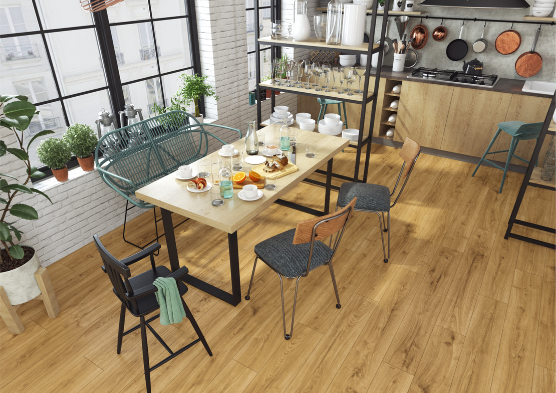 Ламиниран паркет Дъб Анданте AC5/33 12mm 72h Aqua Zero / 40424