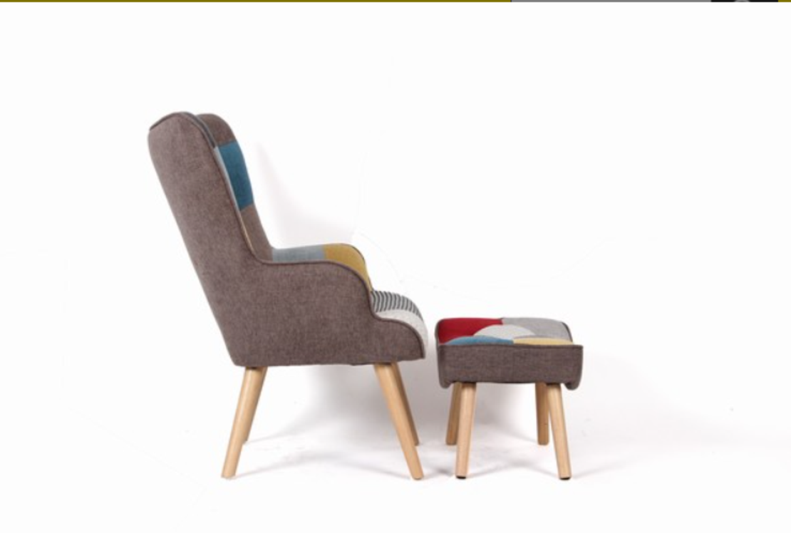 Фотьойл FRANK с табуретка пачуърк