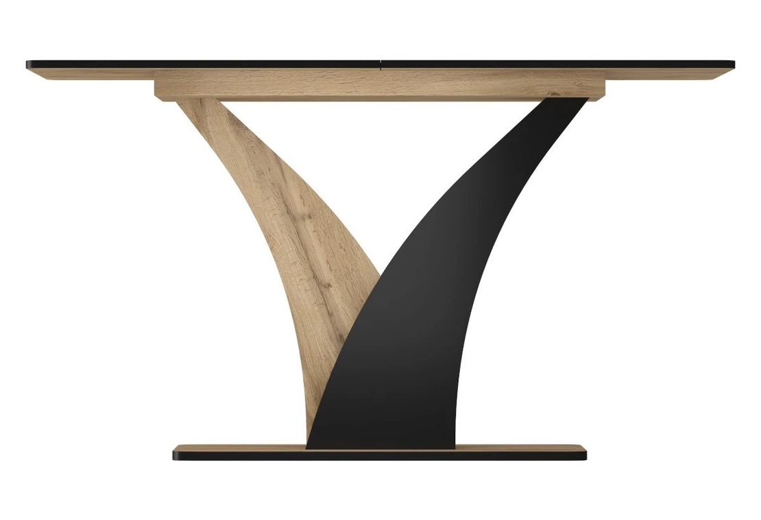 Трапезна маса NEPTUN разтегателна - дъб артисан/черно