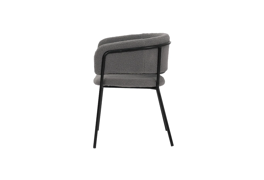 Трапезен стол К-348 - сиво/черно