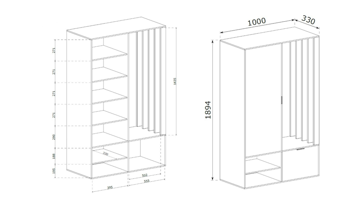 Портманто MILO UNI кашмир