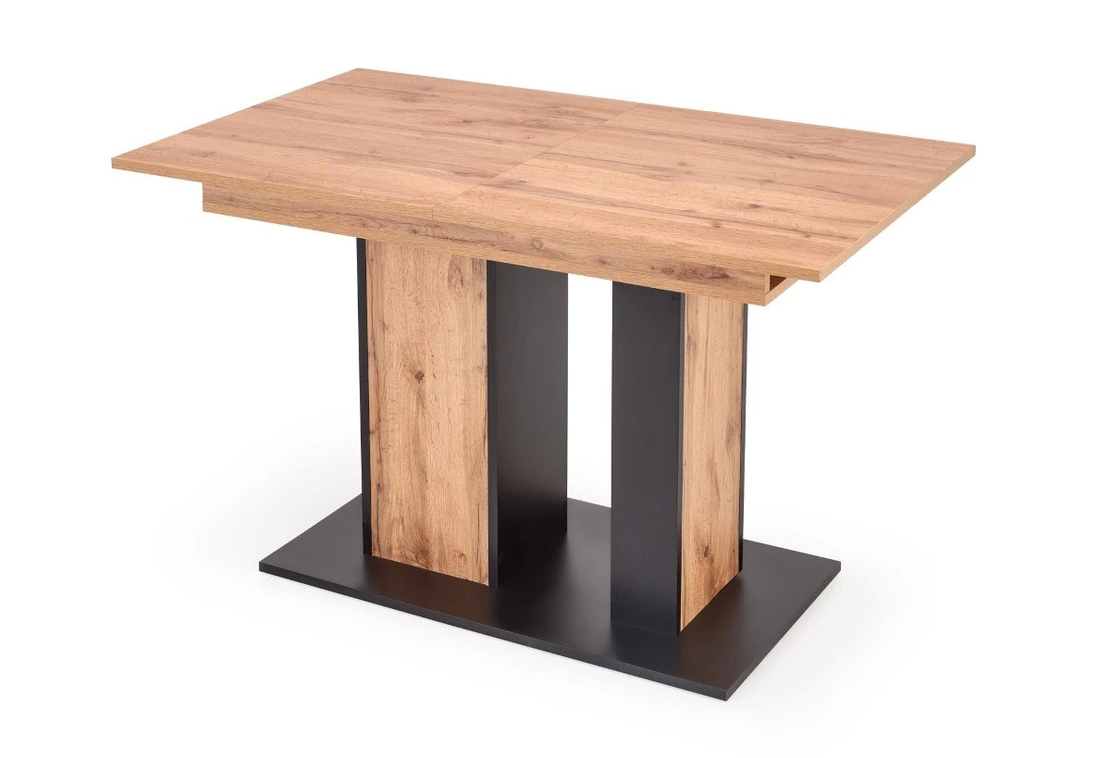 Трапезна маса DOLOMIT разтегателна - дъб вотан/черно