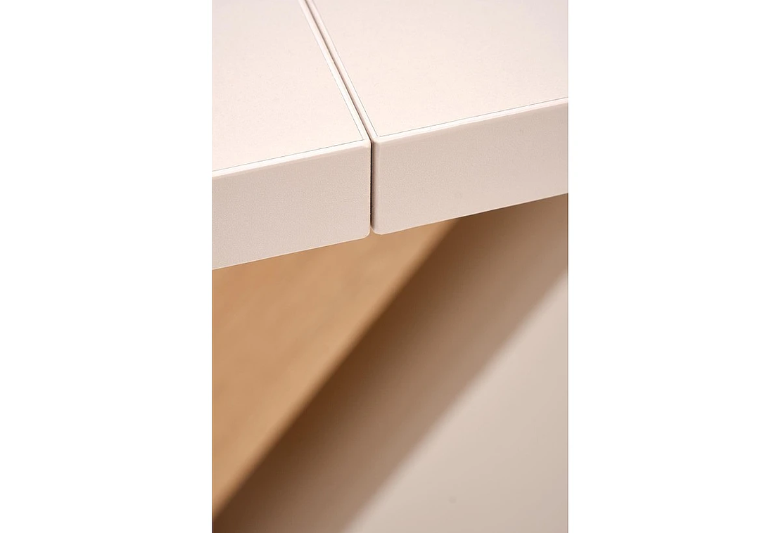 Трапезна маса BRANDON разтегателна - кашмир/дъб кремона