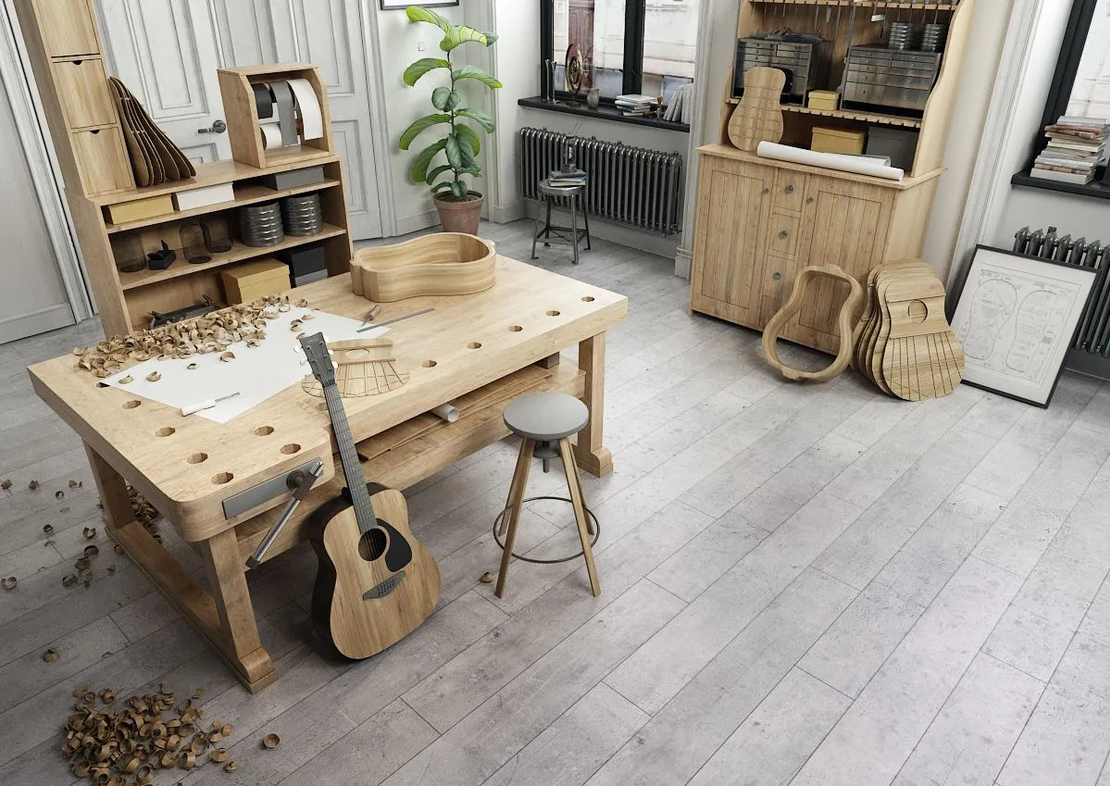 Ламиниран паркет Бетон Милениум АС5/33 8мм / 1038