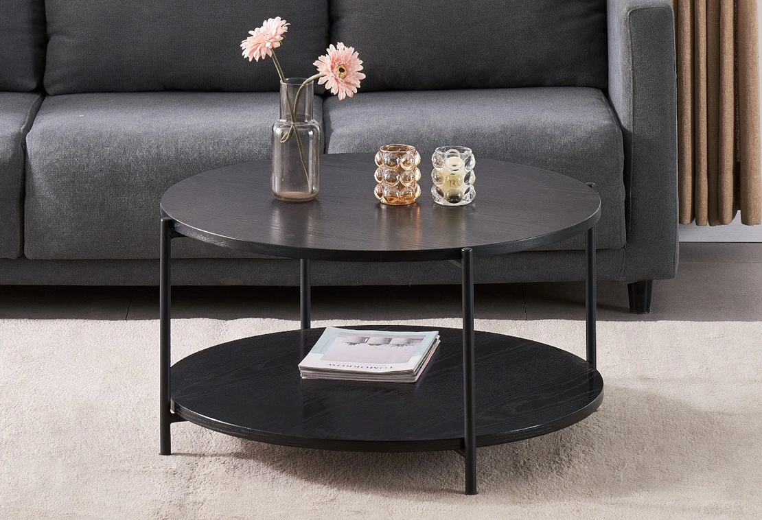 Холна маса KELI кръгла - черна