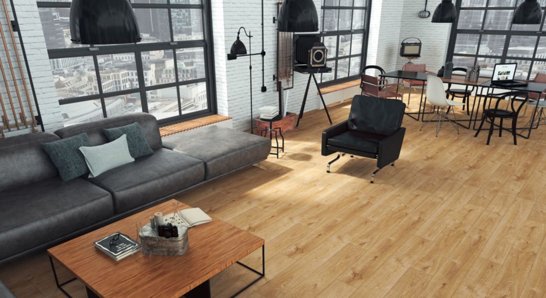 Ламиниран паркет Дъб Оскар AC5/33 8mm 72h Aqua Zero / 4582