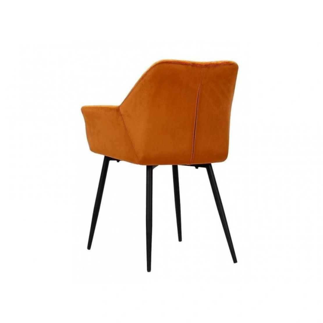 Трапезен стол К-329 - оранжево/черно