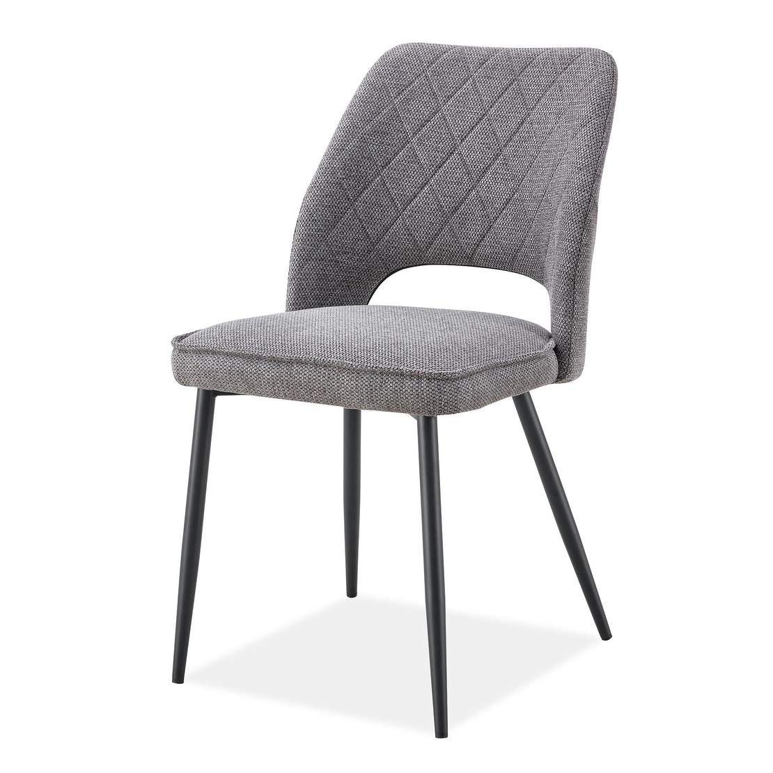 Трапезен стол К-358 - тъмно сиво/черно