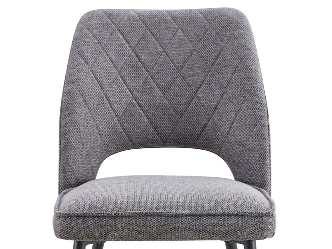 Трапезен стол К-358 - тъмно сиво/черно