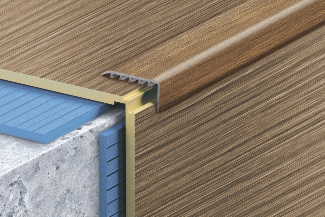 Г-образна лайстна с ламинирано фолио 30*14мм 90 см самозалепваща/скрит монтаж – дървесни декори