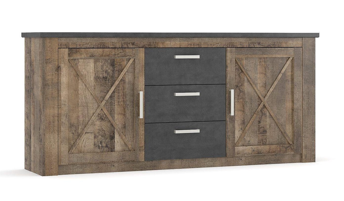 GEORGIA 2Д3Ш комод - колониален дъб/матера