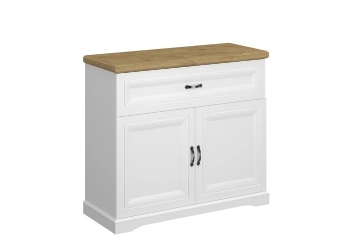 Скрин RIVA KOM 2D1S - бяло/дъб харбор