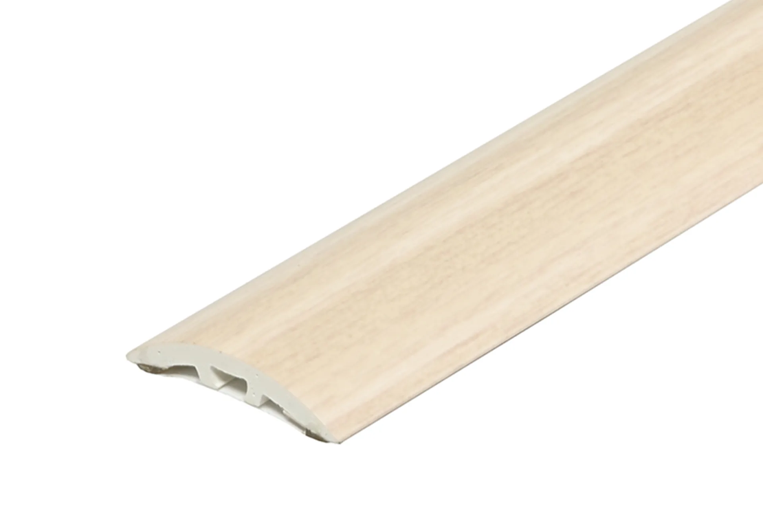PVC Лайстна преходна с ламинирано фолио 30мм 180см самозалепваща/скрит монтаж – дървесни декори