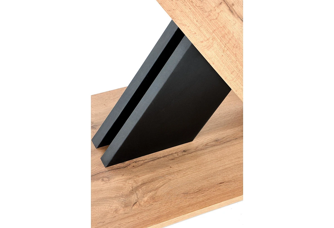 Трапезна маса XARELTO разтегателна - дъб вотан/черно