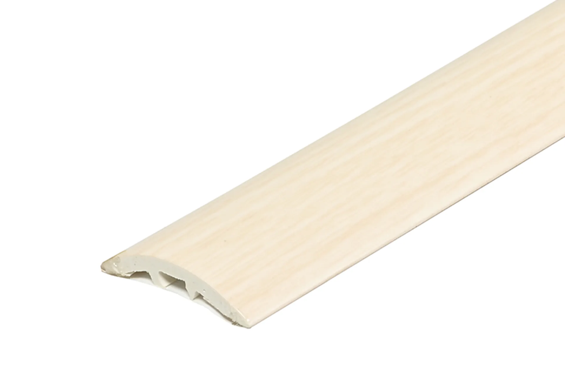PVC Лайстна преходна с ламинирано фолио 30мм 180см самозалепваща/скрит монтаж – дървесни декори