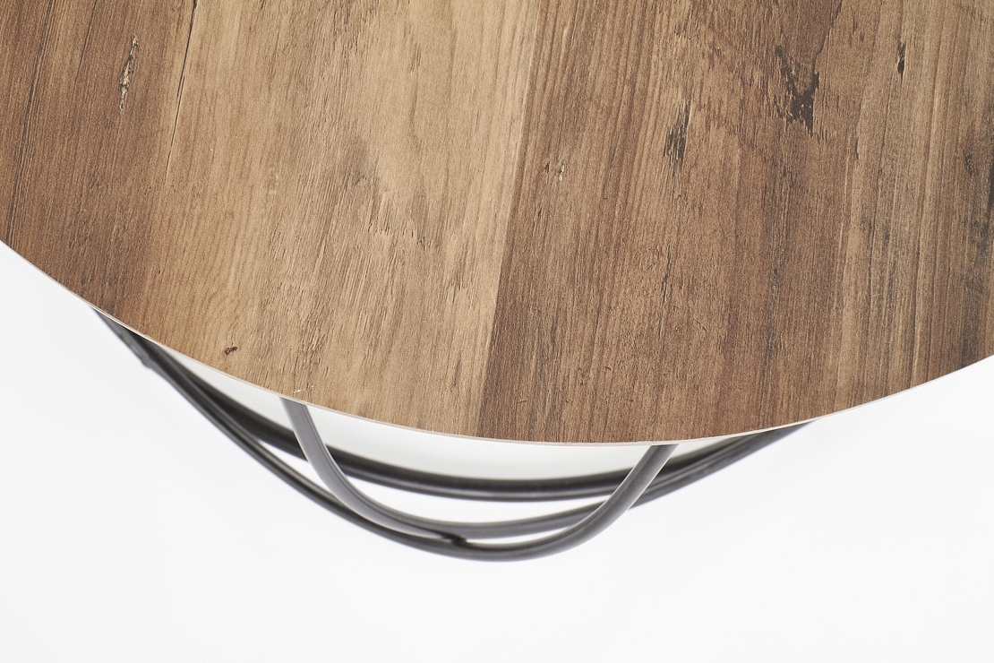 Холна маса NUBIRA кръгла - орех/черно