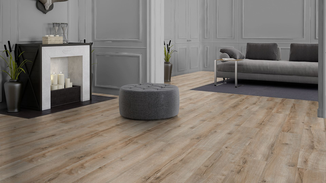 Ламиниран паркет Бежов дъб AC4/32 - 8мм / 52343