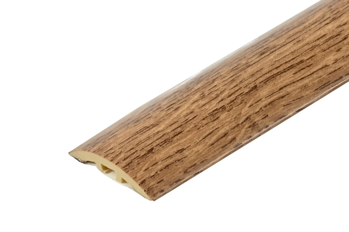 PVC Лайстна преходна с ламинирано фолио 30мм 180см самозалепваща/скрит монтаж – дървесни декори