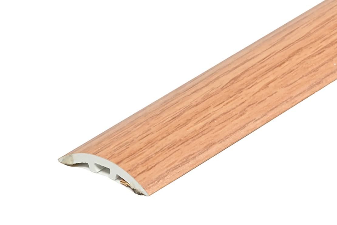 PVC Лайстна преходна с ламинирано фолио 30мм 180см самозалепваща/скрит монтаж – дървесни декори